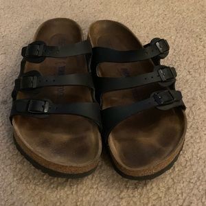 Birkenstock 'Florida' Soft Footbed Sandal in Black